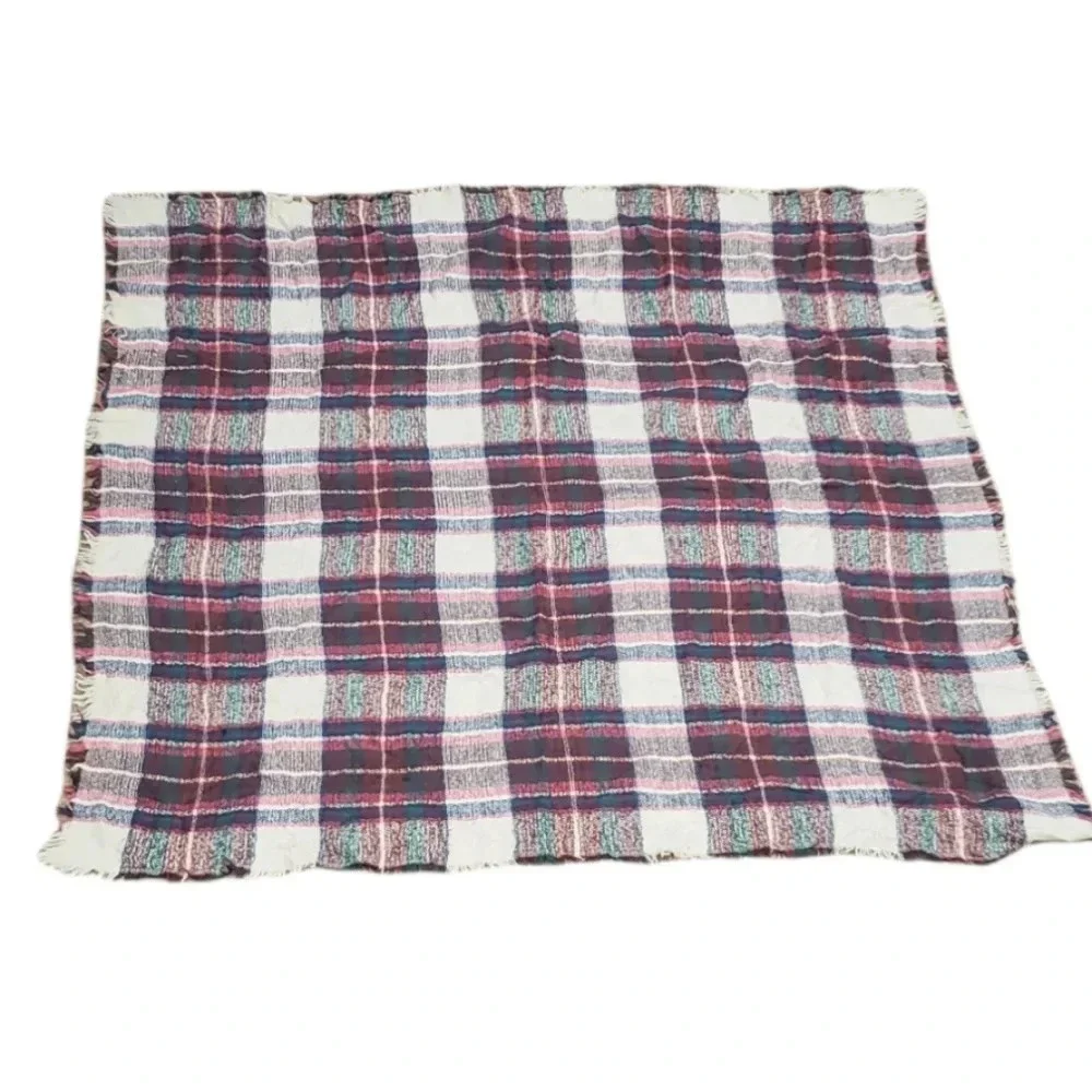 Jasmine Trading Red Plaid Blanket Scarf